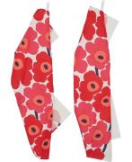 Marimekko Unikko TEA Towel 2pcs White, Red Str 47X70 - Viskestykker ho...