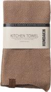 Humdakin Knitted Kitchen Towel Brun Str 45x70 cm - Viskestykker hos Ma...