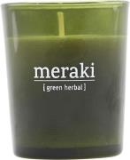 Meraki Duftlys, Green Herbal Kvindeduft h: 6.7 cm, dia: 5.5 cm - Duftl...