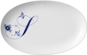 Royal Copenhagen Alphabet Coll Oval Asiette 23,5cm S S Str 23,5 cm - F...