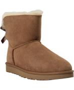 UGG W Mini Bailey Bow II Kvinde Chestnut Vinterstøvler Str 42 - hos Ma...