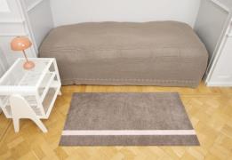 Tica Copenhagen Løber, 67x120 cm, Stripe Vertical Sand/dusty Rosa Sand...