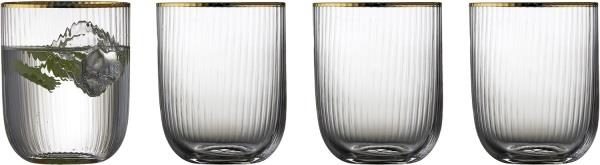 Lyngby Glas Tumbler Palermo Gold 35cl 4stk Clear Str H:10 cm - Vandgla...