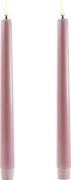 Uyuni LED Taper Candle, Dusty Rose 0008 - Led Stearinlys hos Magasin