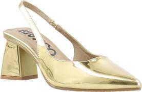 Bianco Biamaralyn Slingback Patent Kvinde Gold Slingbacks Str 40 - hos...