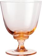 Holmegaard Flow Glas på fod 35 cl Champagne Lyserød Str H:12 Ø:10 cm -...