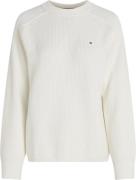 Tommy Hilfiger CO Cardi Stitch CNK LS SWT Kvinde Ivory Petal Sweatshir...