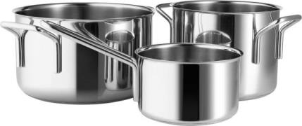 Eva Trio Stainless Steel Grydesæt 3 stk. 1,1 l 2,2 l 3,6 l Polished St...