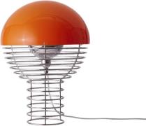 Verpan Wire Table Lamp Ø30 EU Chrome/orange Str 14-10-2023 - Bordlampe...