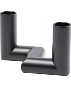 Uyuni Matrix Candle Holder 2'arm Mini Taper - Matte Black - 7,5 Mat So...