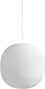 New Works Lantern Pendant Ø40 Frosted White Str Ø40 cm - Pendler Glas ...