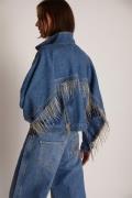 MUNTHE Truffy Organic Cotton Jacket Kvinde Indigo Denimjakker Str 40 -...