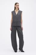 REMAIN Boxy Waistcoat Kvinde Phantom Veste Str 40 - hos Magasin