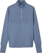 Mads Nørgaard - Copenhagen Wool Klemens Half Zip Knit Mand Blå Cardiga...