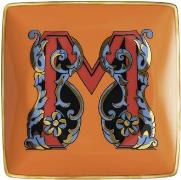 Versace Bowl 12cm sq. Flat, Holiday Alphabet M, Versace Flerfarvet Str...