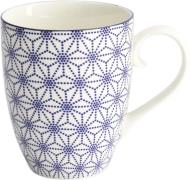 Tokyo Design Studio Nippon Blue Mug 8.5x10. 2cm 380ml Star Blue/white ...