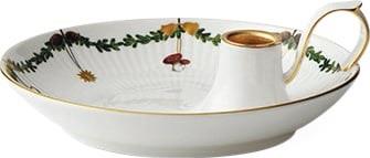 Royal Copenhagen Stjerne Riflet Jul Lysestage Hvid, Multi Str 17,5 cm ...