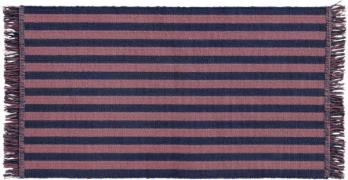 Hay Stripes and Stripes Door Matl95 x Navy Cacao - Gulvtæpper hos Maga...