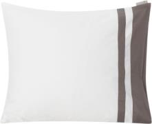 Lexington Hotel Sateen White/charcoal Contrast Pillowcase White/charco...