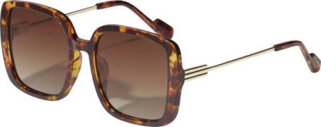 Pilgrim Aliet Sunglasses Tortoise Brown/gold one size - Solbriller Gla...