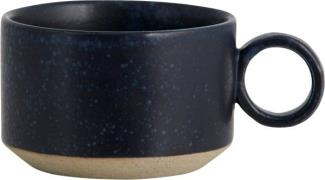 Nordal Grainy tea cup w. Handle, Dark Blue 0008 - Kopper Med Hank hos ...