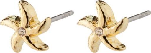 Pilgrim Oakley Recycled Starfish Earrings Goldplated one size - Øresti...