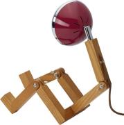 Mr. Wattson Mini Mr. Wattson LED Lampe Cherry Red Rød Str H: 11-25,5cm...