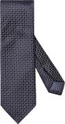 ETON Navy Blue Geometric Woven Silk Tie 80 - Slips Silke hos Magasin