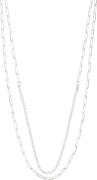 Pilgrim Rowan Recycled Necklace, 2in-1, Silver-plated one size - Halsk...