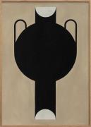 Poster & Frame Silhouette Of A Vase 07 Brun Str 30 x 40 cm - Plakater ...