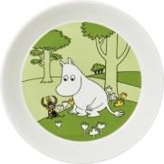 Moomin Arabia Mumi 19cm Tallerken Mumitrold Græsgrøn Grøn Str 19 cm - ...