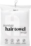 Hairlust Bamboo Hair Towel Wrap, White Hvid Str 1 stk - Håndklæder Bom...