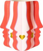 OCTAEVO Paper Vase Mini Beso Red Str 16,5 x 0,05 x 17 - Vaser Glas hos...