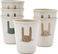 Liewood Lana Cup 6pack Bunny / Sandy-one s ONE SIZE - Kopper hos Magas...