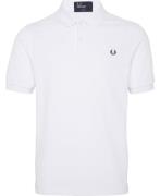 Fred Perry Slim Fit FP Polo Mand Hvid Kortærmede Poloer Slim Fit Str L...