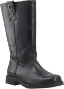 Cashott Casfreja Pull On Boot Warm Lining Pull Up Leather Kvinde Black...