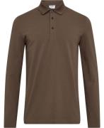 Filippa K Luke Stretch Polo Shirt Mand Dark Sage Langærmede Poloer Str...