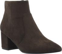 Bianco Biadevived Ankle Boot Faux Suede Kvinde Dark Brown Støvletter S...