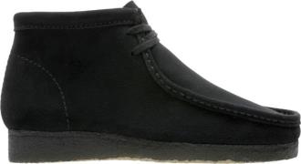 Clarks Originals Wallabee Boot Black Sde, G, 7 Mand Black Suede Snøres...