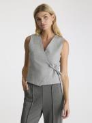 Neo Noir Samara Wrap Waistcoat Kvinde Grey Melange Veste Str 40 - hos ...