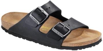 Birkenstock Arizona FL Kvinde Sort Flade Sandaler Str 40 - hos Magasin