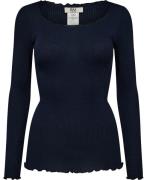 RM by Rosemunde Rmwbalta Modal LS Curl Blouse Kvinde Navy Kortærmede T...