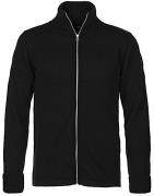 Mads Nørgaard - Copenhagen 100% Wool Klemens Zip Cardigan Mand Sort Sw...