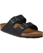 Birkenstock Arizona NU Oiled SFB Kvinde Sort Flade Sandaler Str 44 - h...