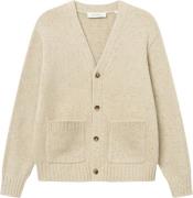 Les Deux Gary Fleck Wool Cardigan Mand Light Sand Cardigans Str L - Ul...