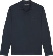 Marc O’Polo Polo Pullover Longsleeve Mand Dark Navy Langærmede Poloer ...