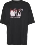 Something New Sncarol SS Oversized TEE MTV - NS Kvinde Black Kortærmed...