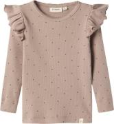 Lil' Atelier Nmfgago KUO LS Slim TOP LIL Str 92 - Etherea Bluser hos M...