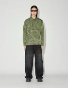 Han kjøbenhavn Nylon Camp Collar Shirt Mand Army Green Overshirts Str ...