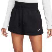 Nike Sportswear Phoenix Fleece Highwaist Shorts Kvinde Black/sail Swea...